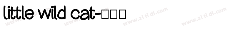 Little wild cat字体转换
